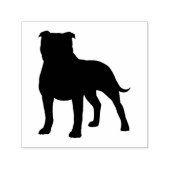 Tampon Auto-encreur Staffordshire Bull Terrier Staffy Chien Silhouette (Design)