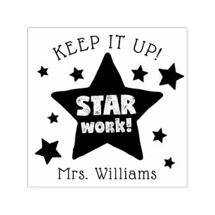 Tampon Auto-encreur Stamp Inspirationnel des professeurs de travail ét