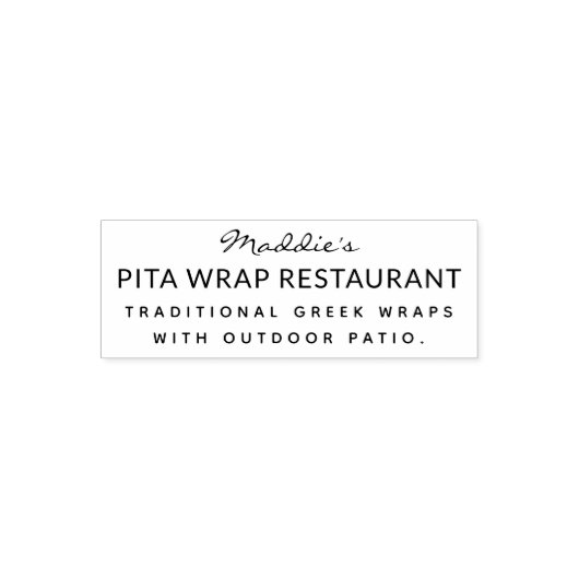 Tampon Auto-encreur Stamp Restauration (Design)