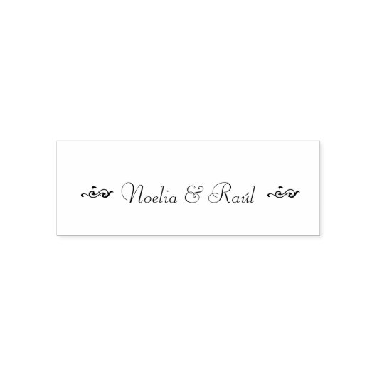 Tampon Auto-encreur Stamp With Couples Name (Design)