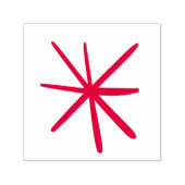 Tampon Auto-encreur Star Snowflake Noël Enseignant atomique Flash (Design)