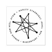 Tampon Auto-encreur Starburst moderne atomique Galaxy MCM (Design)