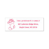 Tampon Auto-encreur [Stocking Stamp] Custom Christmas Card Address (Design)