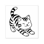 Tampon Auto-encreur Stretching Tabby Cat (Design)