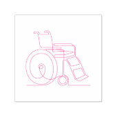 Tampon Auto-encreur structure pour fauteuil roulant (Design)