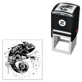 Tampon Auto-encreur Style d'aquarelle des teintures Chameleon (En situation)