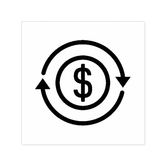 Tampon Auto-encreur Style de remboursement Dollar (Design)