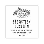 Tampon Auto-encreur Style floral rustique (Design)