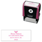 Tampon Auto-encreur Style Miss America Pageant en caoutchouc Stamp (En situation)
