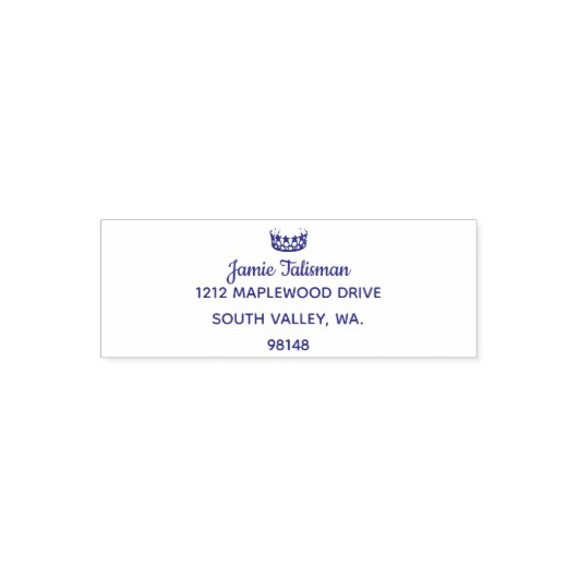 Tampon Auto-encreur Style Miss USA Pageant en caoutchouc Stamp (Design)