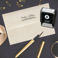 Stylé Personnalisé Nom & Adresse Auto-Inking Timam