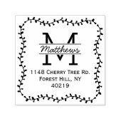 Tampon Auto-encreur Stylish Botanical Border Custom (Design)