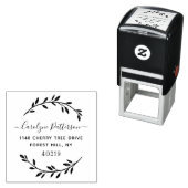 Tampon Auto-encreur Stylish Wreath Custom (En situation)