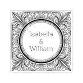 Tampon Auto-encreur Stylized Scrollwork Couple Self-Inking Stamp (Design)