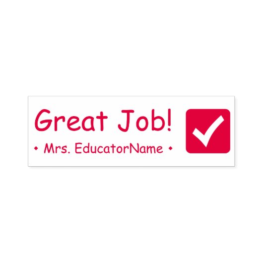 Tampon Auto-encreur "Super boulot !" Marquage du tampon en caoutchouc (Design)