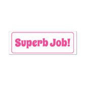 Tampon Auto-encreur "Super boulot !" Timbre en caoutchouc de classemen (Design)
