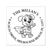 Tampon Auto-encreur Super chiot thème amoureux (Design)