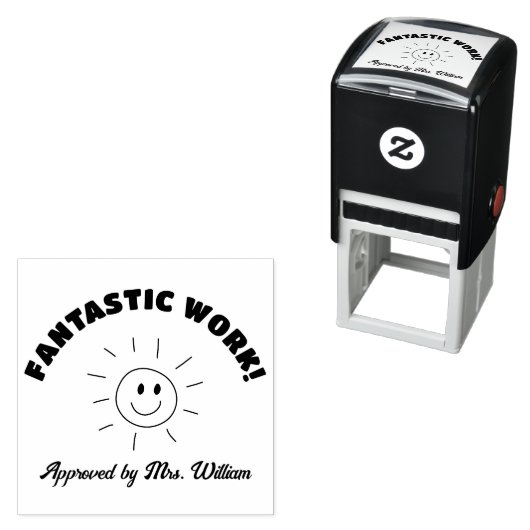 Tampon Auto-encreur Super emploi SUN brillant Grille Encouragement Ens (En situation)