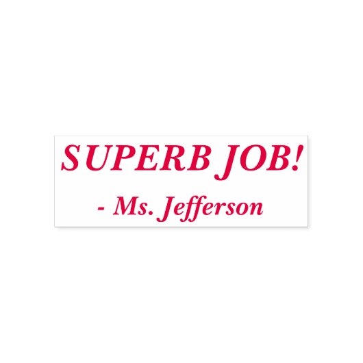 Tampon Auto-encreur "SUPERBE TRAVAIL !" Classement du tampon en caoutc (Design)