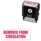 Tampon Auto-encreur Supprimé du tampon d'auto-connexion de la biblioth (En situation)