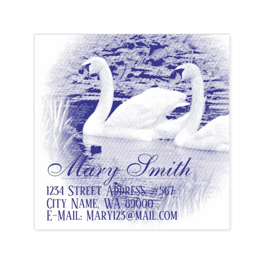 Tampon Auto-encreur Swan (Design)