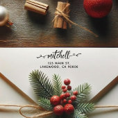 Tampon Auto-encreur Swashe Script Cute Adresse de retour