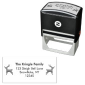 Tampon Auto-encreur Sweat Reindeer Adresse de Noël (En situation)