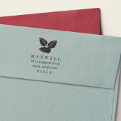 Tampon Auto-encreur Sweet Holly Noël Adresse de retour Timbre