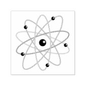 Tampon Auto-encreur Symbole d'Atom | Règles scientifiques (Design)