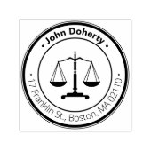 Tampon Auto-encreur SYMBOLE ÉCHELON DE JUSTICE | Adresse de retour arr (Design)