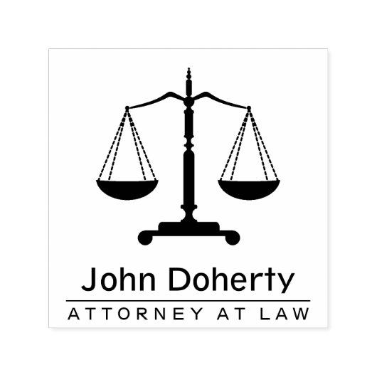 Tampon Auto-encreur SYMBOLE ÉCHELON DE JUSTICE | Personnalisable (Design)