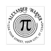 Tampon Auto-encreur Symbole mathématiques Pi Spiral LETTRE Grecque Nom (Design)