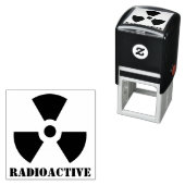 Tampon Auto-encreur Symbole radioactif (En situation)