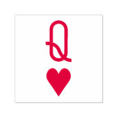 Tampon Auto-encreur Symbole rouge de la Saint-Valentin (Design)