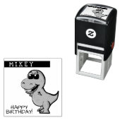 Tampon Auto-encreur T Rex Dinosaur fête d'anniversaire (En situation)