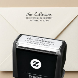 Tampon Auto-encreur Tampon de Adresse de Retour de Style Moderne pour 