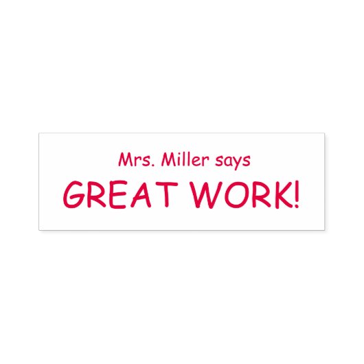 Tampon Auto-encreur Tampon de notation enseignant excellent travail (Design)