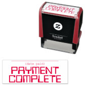 Tampon Auto-encreur Tampon en caoutchouc de base "PAIEMENT COMPLET" (En situation)
