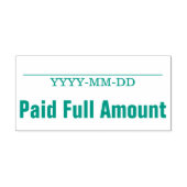 Tampon Auto-encreur Tampon en caoutchouc minimal "payé en totalité" (Design)