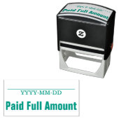 Tampon Auto-encreur Tampon en caoutchouc minimal "payé en totalité" (En situation)