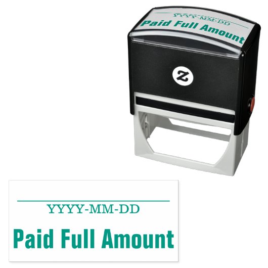 Tampon Auto-encreur Tampon en caoutchouc minimal "payé en totalité" (En situation)