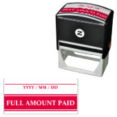Tampon Auto-encreur Tampon en caoutchouc "PLEIN MONTANT PAYÉ" (En situation)