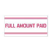Tampon Auto-encreur Tampon en caoutchouc "PLEIN MONTANT PAYÉ" (Design)