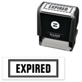 TAMPON AUTO-ENCREUR  TAMPOON ENCREUR 'EXPIREE' POUR BUREAU (En situation)