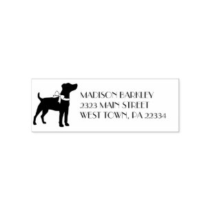 Tampon Auto-encreur Tchiot de chien Terrier Jack Russell