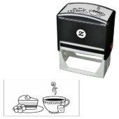 Tampon Auto-encreur Teacup and Cake (En situation)