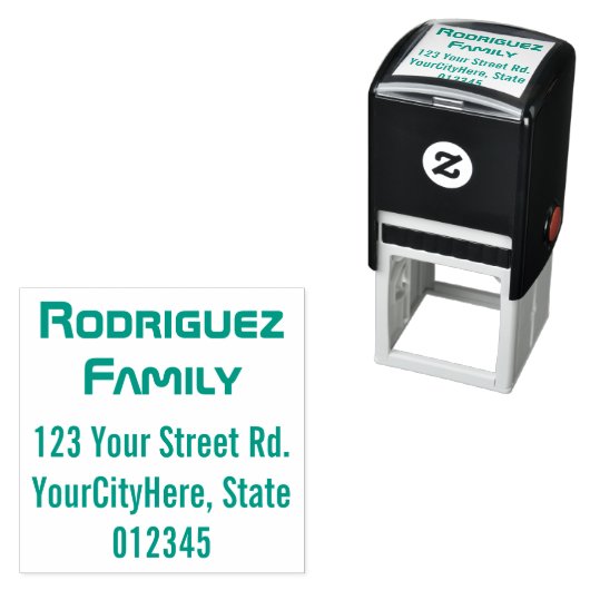 Tampon Auto-encreur Techie & Nerdy Nom et adresse (En situation)