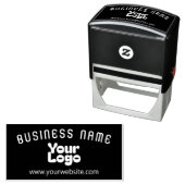 Tampon Auto-encreur Télécharger le logo rétro-moderne (En situation)