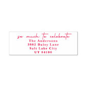 Tampon Auto-encreur Tellement Pour Célébrer L'Adresse Noël (Design)