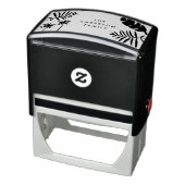 Tampon Auto-encreur terrasse palmiers noël tropical design moderne (Produit)